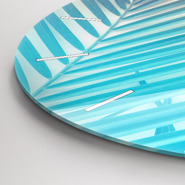 Zegar okrągły Tropikalna palma