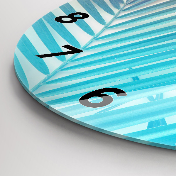 Zegar okrągły Tropikalna palma