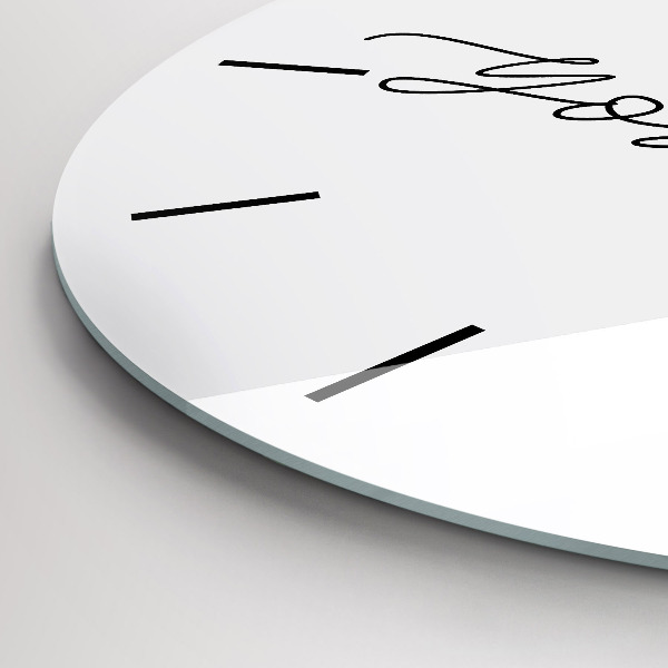 Zegar okrągły Napis Be yourself