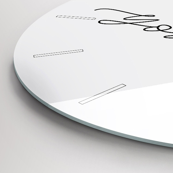 Zegar okrągły Napis Be yourself