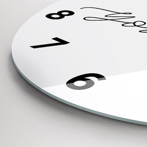 Zegar okrągły Napis Be yourself