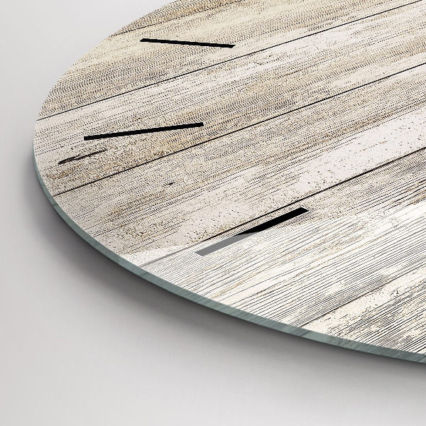 Zegar okrągły Drewniane panele