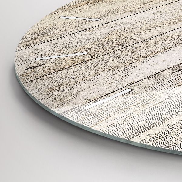 Zegar okrągły Drewniane panele