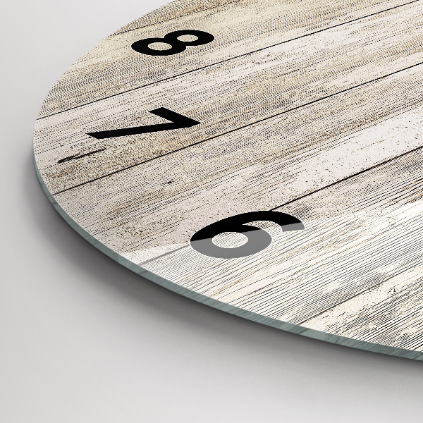 Zegar okrągły Drewniane panele