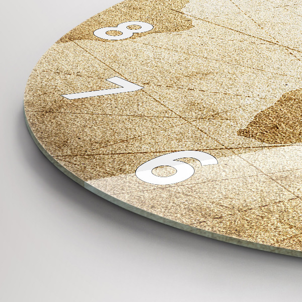 Zegar okrągły Mapa świata vintage