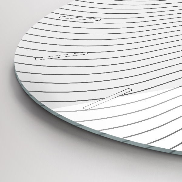 Zegar okrągły Linie abstrakcja