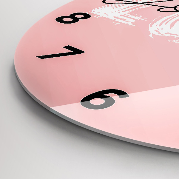 Zegar okrągły Napis Love yourself