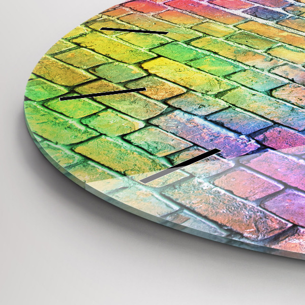 Zegar okrągły Pomalowana ściana