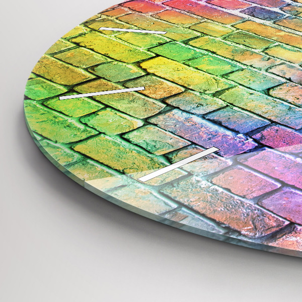 Zegar okrągły Pomalowana ściana