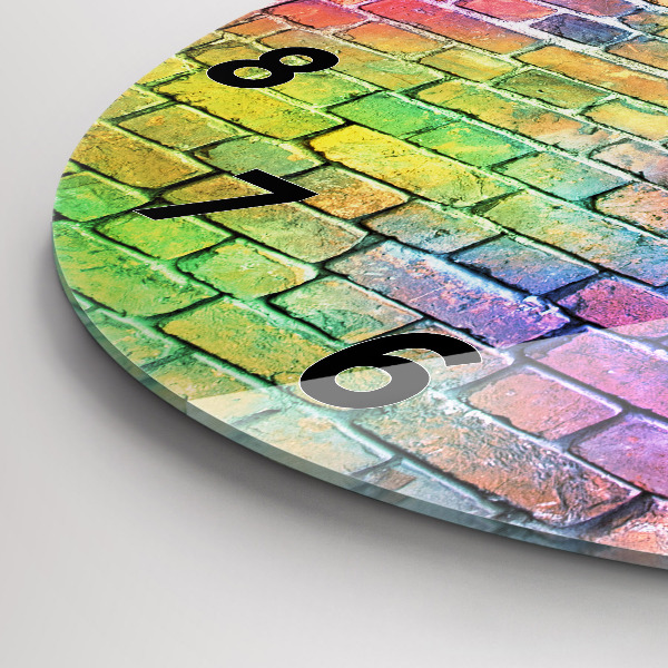 Zegar okrągły Pomalowana ściana