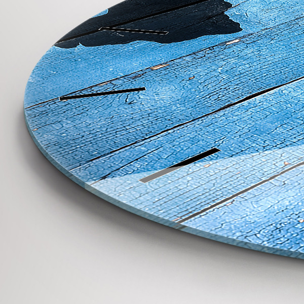 Zegar okrągły Mapa świata na deskach