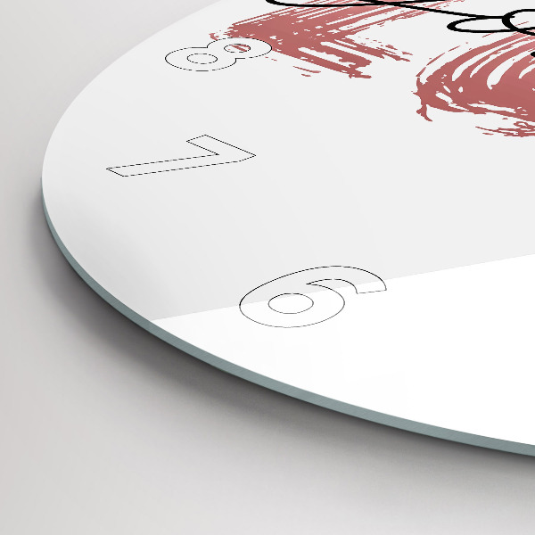 Zegar okrągły Napis Love yourself