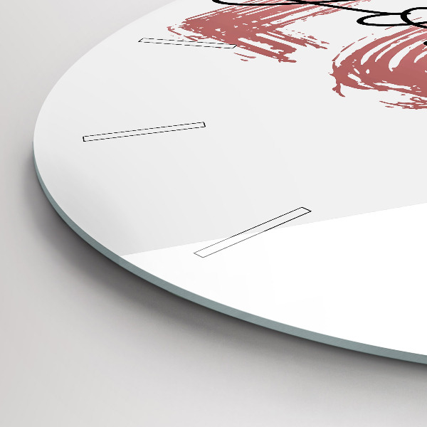 Zegar okrągły Napis Love yourself