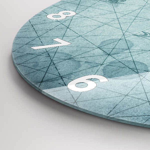 Zegar okrągły Vintage mapa