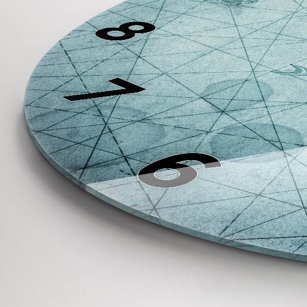 Zegar okrągły Vintage mapa