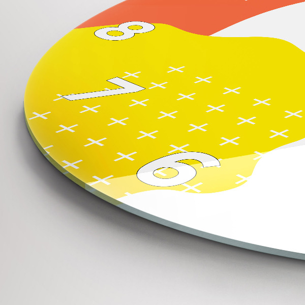 Zegar okrągły Abstrakcja POP