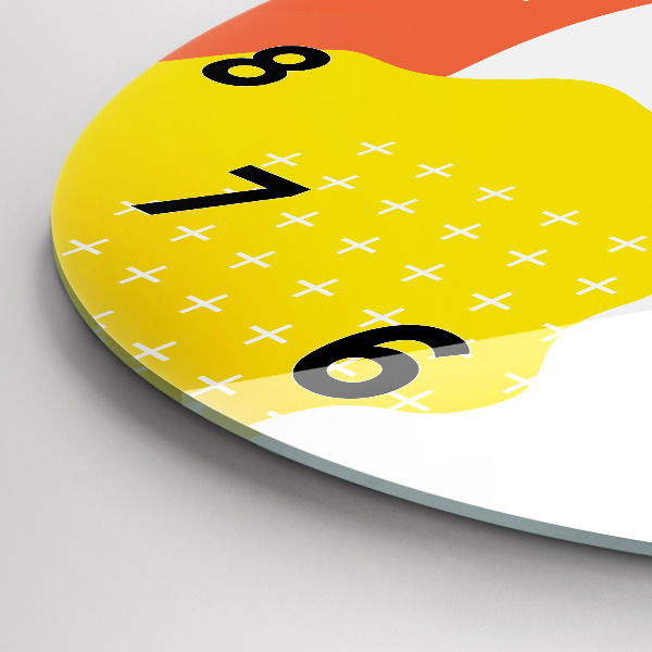 Zegar okrągły Abstrakcja POP