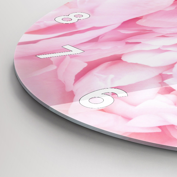 Zegar ścienny okrągły Kwitnące kwiaty