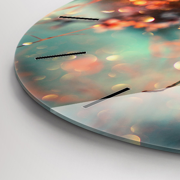 Zegar ścienny okrągły Wiosenne kwiaty