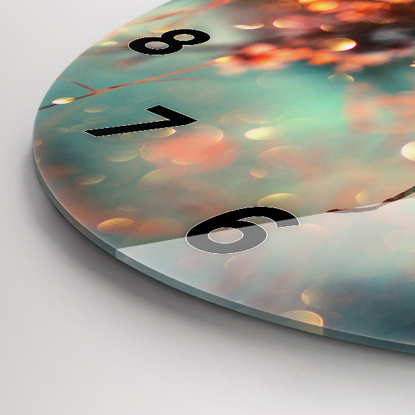 Zegar ścienny okrągły Wiosenne kwiaty