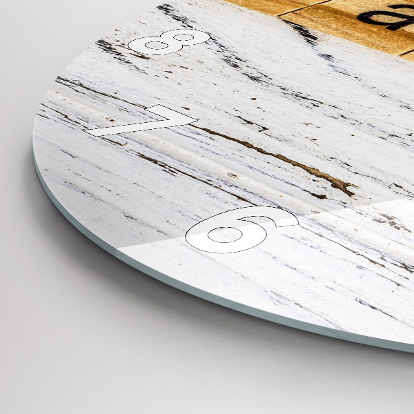 Zegar ścienny okrągły Napis Rodzina