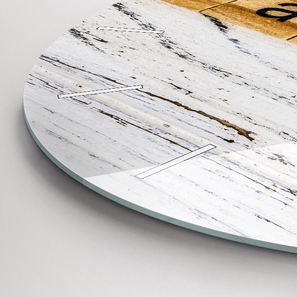 Zegar ścienny okrągły Napis Rodzina