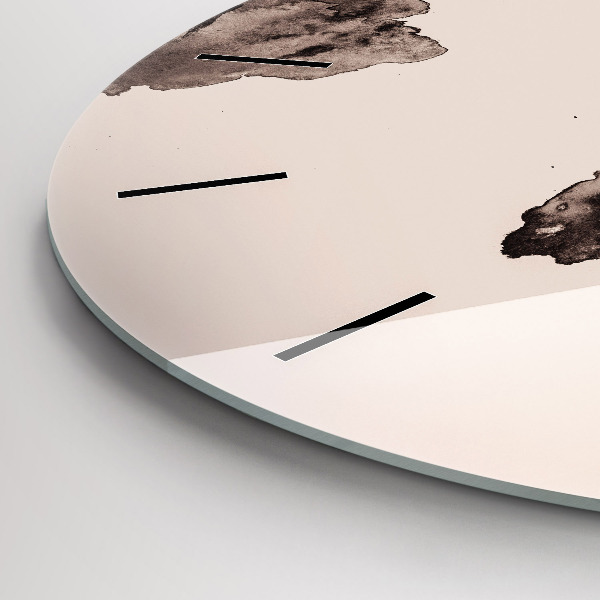 Zegar ścienny okrągły Akwarela mapa świata