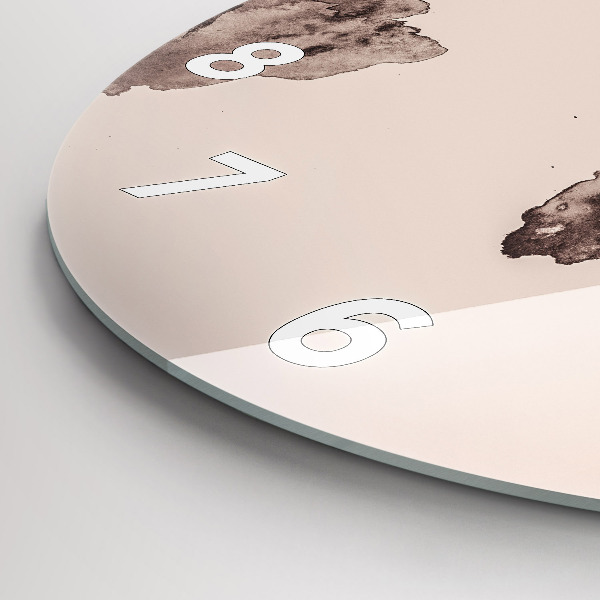 Zegar ścienny okrągły Akwarela mapa świata