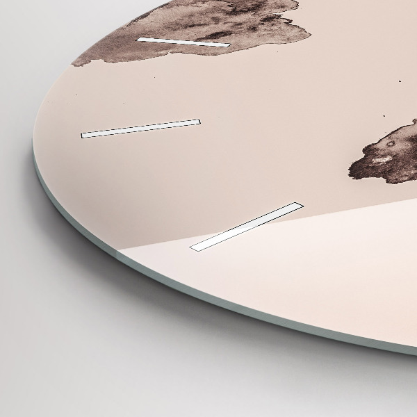 Zegar ścienny okrągły Akwarela mapa świata