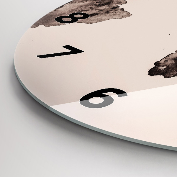 Zegar ścienny okrągły Akwarela mapa świata