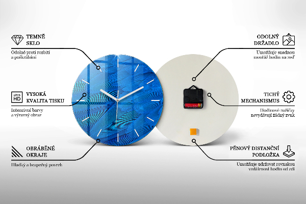 Zegar ścienny okrągły Mapa świata kosmiczna