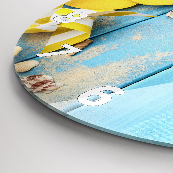 Zegar ścienny okrągły Akcesoria plażowe i deski