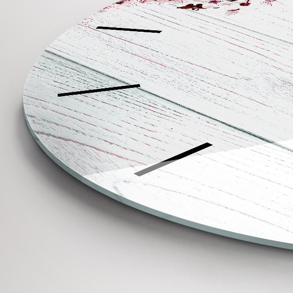 Zegar ścienny okrągły Wiosenne kwiaty