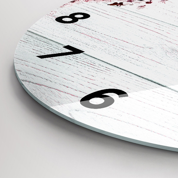 Zegar ścienny okrągły Wiosenne kwiaty