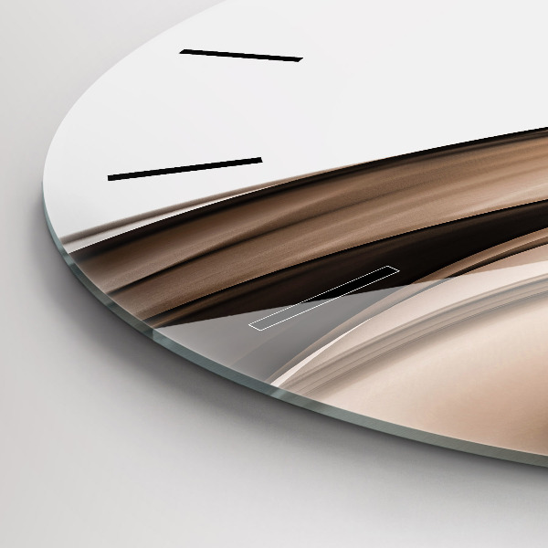 Zegar ścienny okrągły Abstrakcja linia