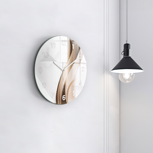 Zegar ścienny okrągły Abstrakcja linia