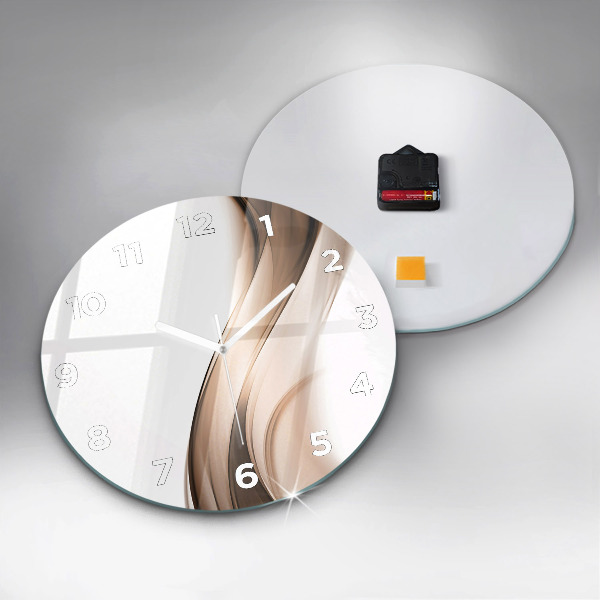 Zegar ścienny okrągły Abstrakcja linia
