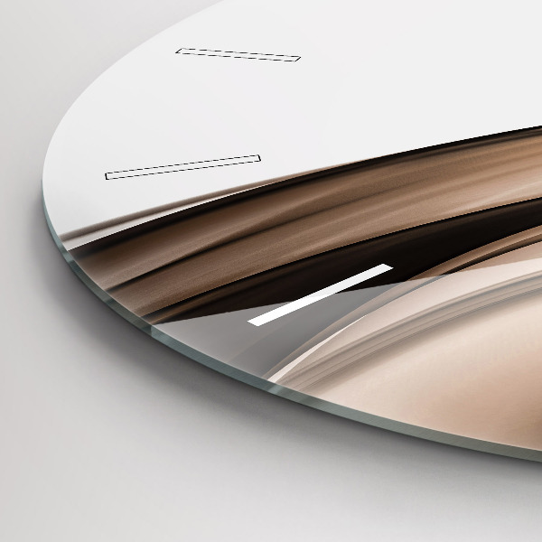 Zegar ścienny okrągły Abstrakcja linia