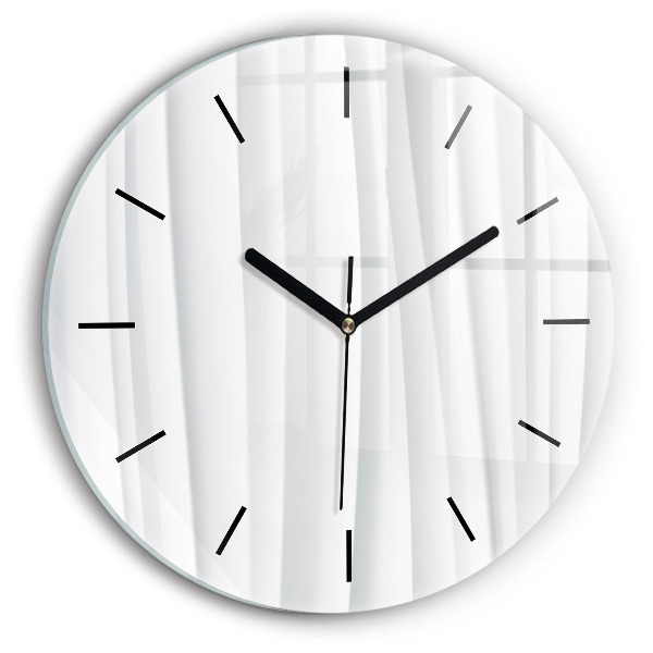 Zegar ścienny okrągły Fale tekstura