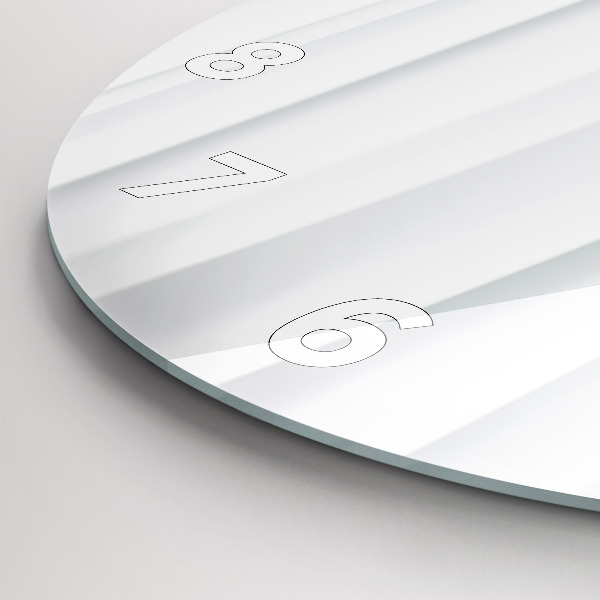 Zegar ścienny okrągły Fale tekstura