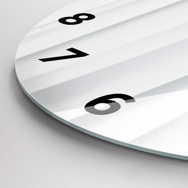 Zegar ścienny okrągły Fale tekstura