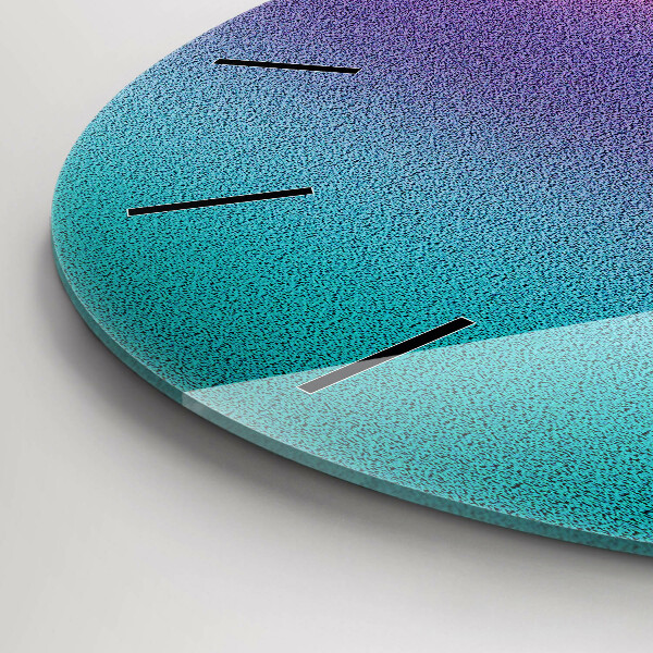 Zegar szklany okrągły Wzór gradient