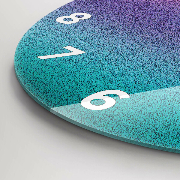 Zegar szklany okrągły Wzór gradient