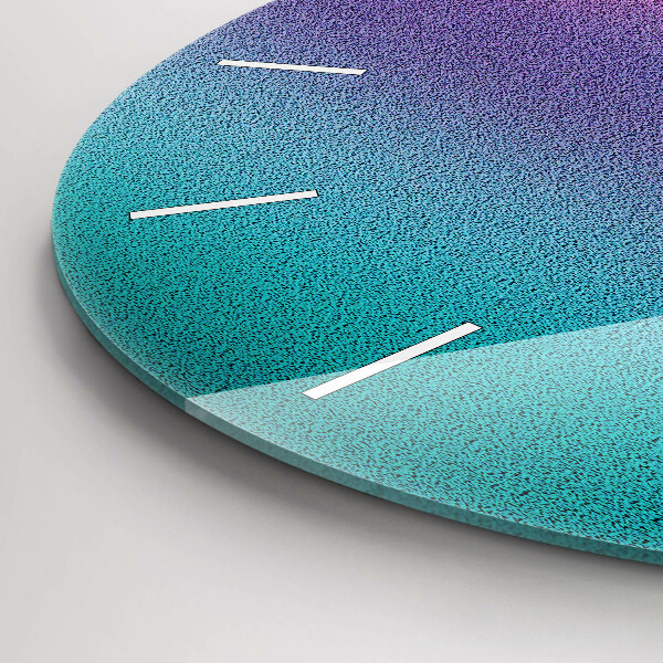 Zegar szklany okrągły Wzór gradient