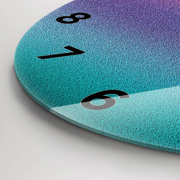 Zegar szklany okrągły Wzór gradient