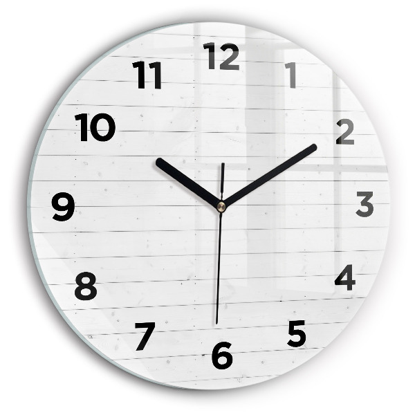 Zegar okrągły Panele drewniane wzór