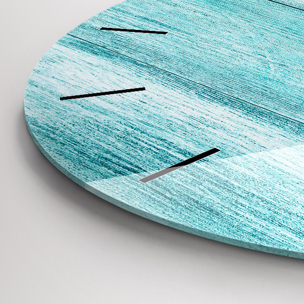 Zegar okrągły Niebieskie stare drewno