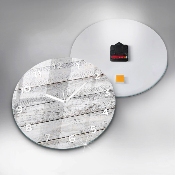 Zegar okrągły Pomalowane deski
