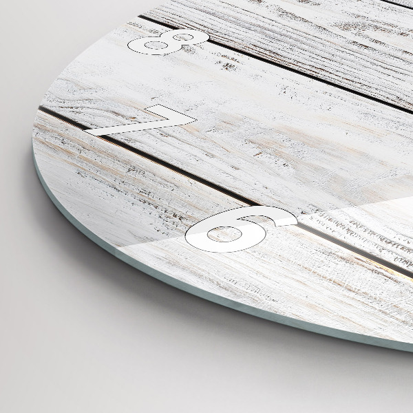 Zegar okrągły Pomalowane deski