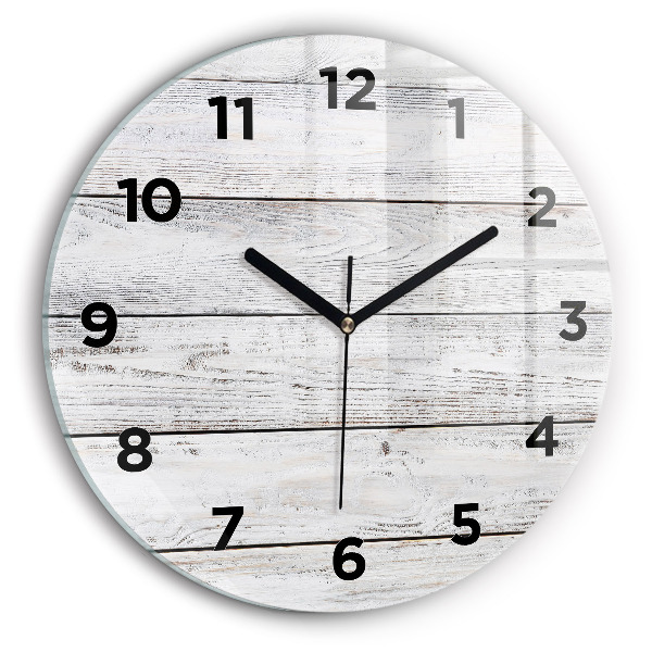 Zegar okrągły Pomalowane deski